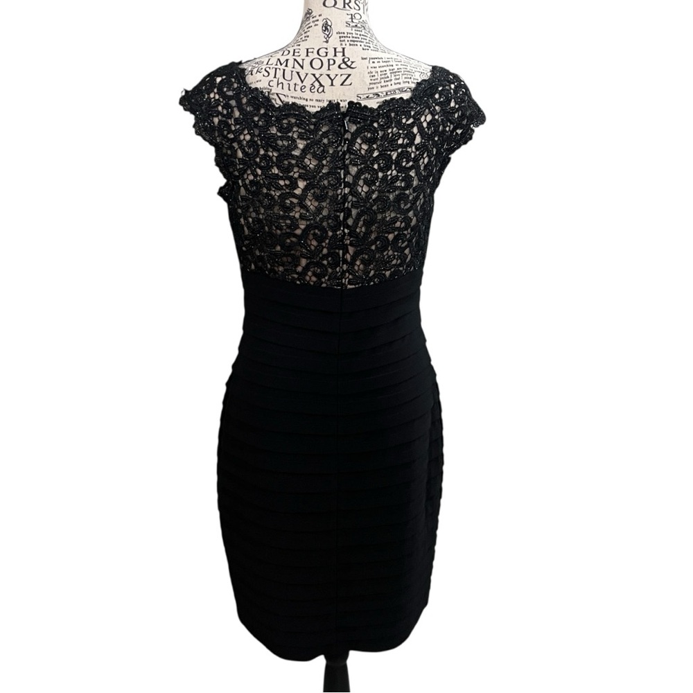 Xscape Black Lace‎ Mini Dress - Picture 2 of 11